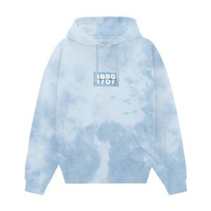 Taylor Swift woamns 1989 Taylor's Version Blue Tie Dye Hoodie sweatshirt size XS